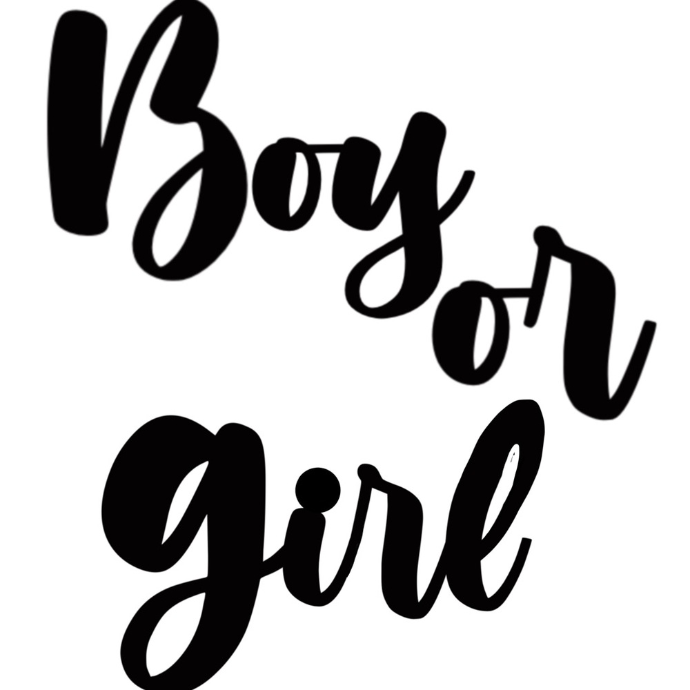 Label Boy girl sticker